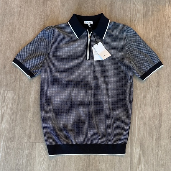Reiss Other - New Reiss Navy Half Zip Polo Shirt